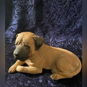 SANDICAST original Mastiff sculpture hand cast & hand painted in San Diego, CA